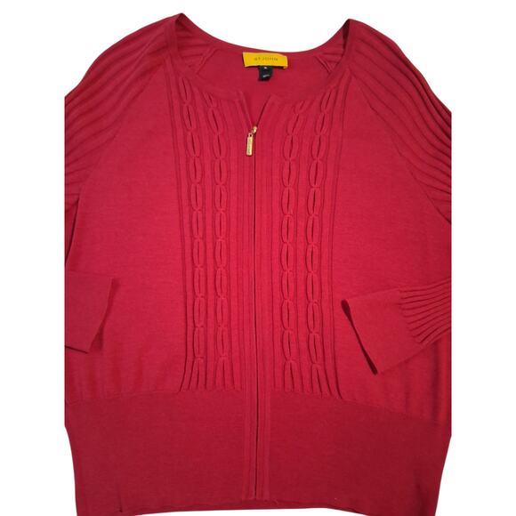 St. John Wool Silk Cashmere Womens XL  Cardigan & Top Quiet Luxury Old Money Set - Picture 5 of 16